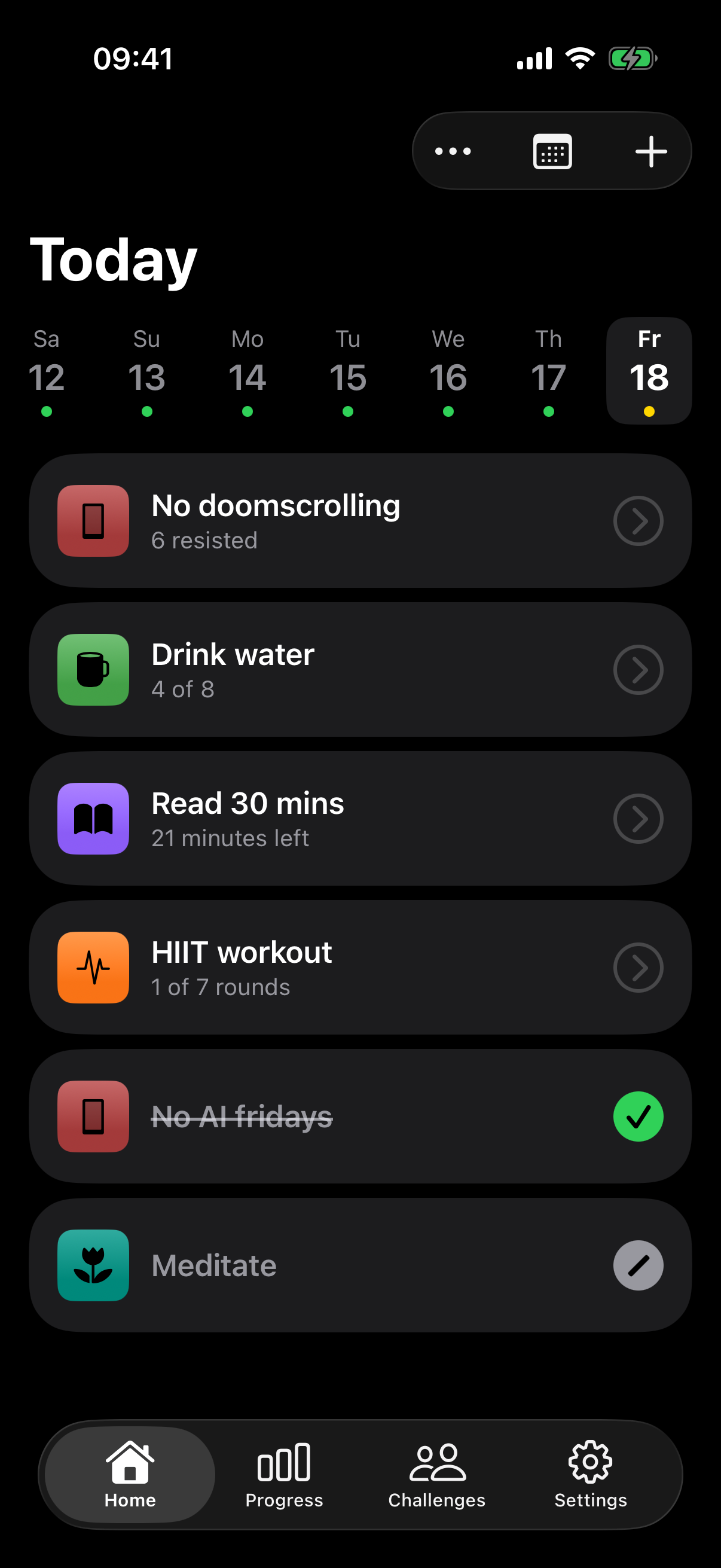 Zen: Habits & Accountability on iPhone
